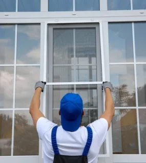 UPVC installing windows