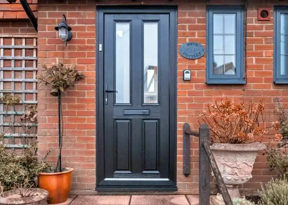 Composite Door Glasgow Black Front Door