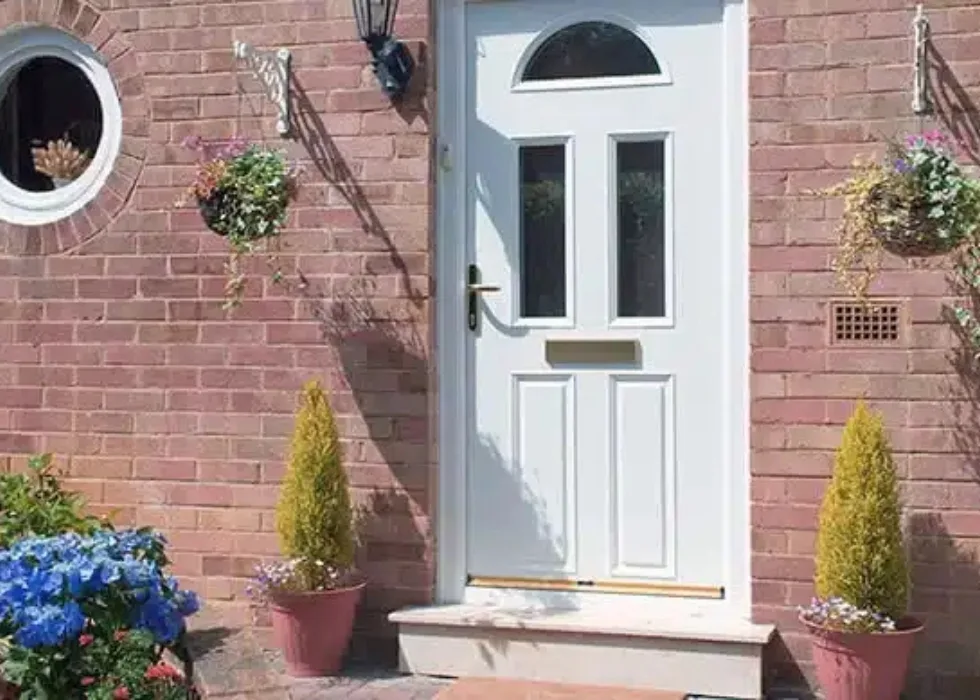 Composite Door Glasgow White Composite Door