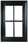 Black tilt and turn windows