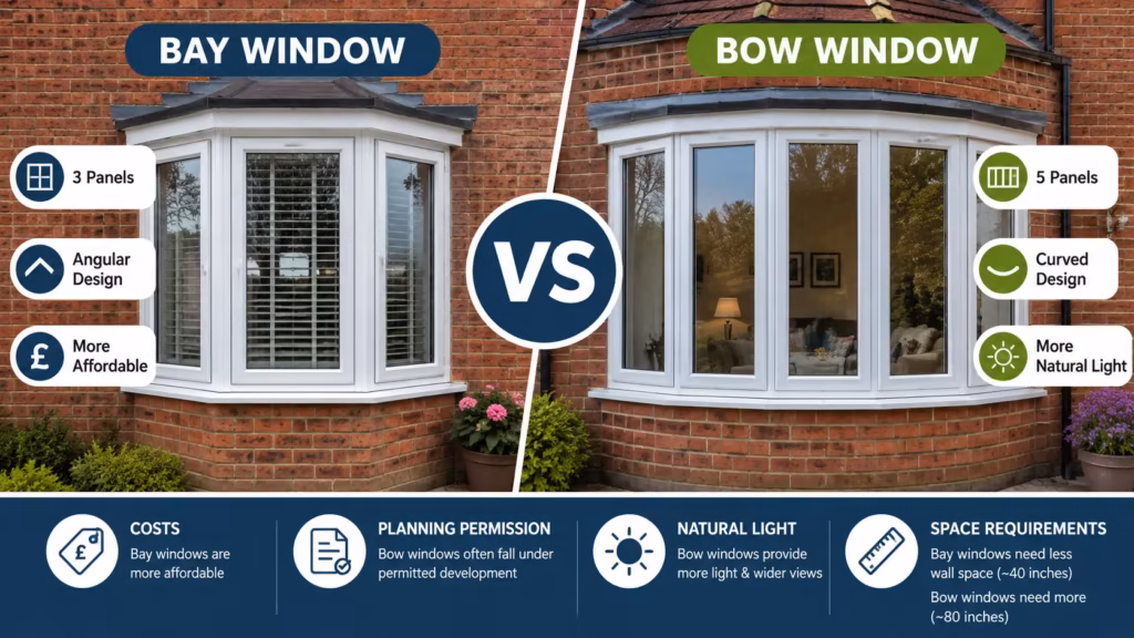 Bay Window vs Bow Window: Which Is Right for You? comparison-between-bay-windows-vs-bow-windows